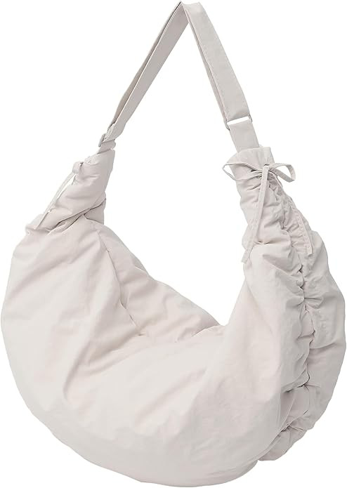 Puffer Tote Bag for Women,Oversized Nylon Soft Down Cotton Padding Bag Crossbody Shoulder Bag wit... | Amazon (US)