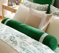 Brandon Maxwell Sullivan Velvet Bolster | Pottery Barn (US)