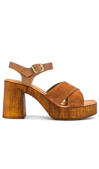 Paloma Sandal in Brown Suede | Revolve Clothing (Global)