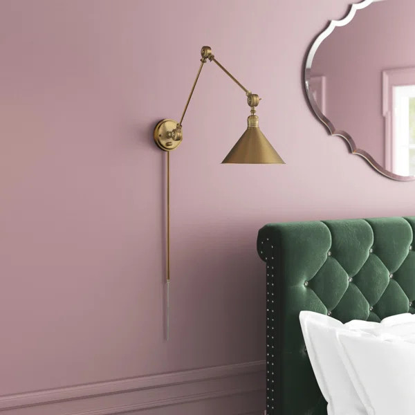 Ewan Steel Swing Arm Sconce | Wayfair North America