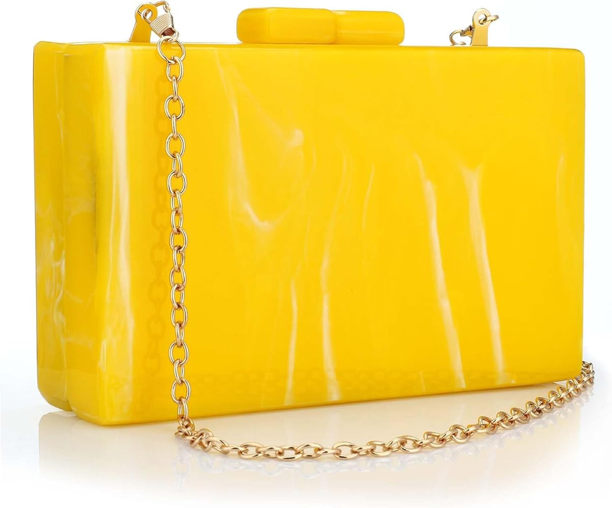 Gets Acrylic Evening Bag Unique Square Bag Cocktail Wedding Party for Women Dress Purse Evening C... | Amazon (US)