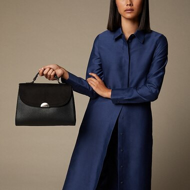 LOVE AND LORE SPENCER FLAP SATCHEL BLACK | Indigo (CA)