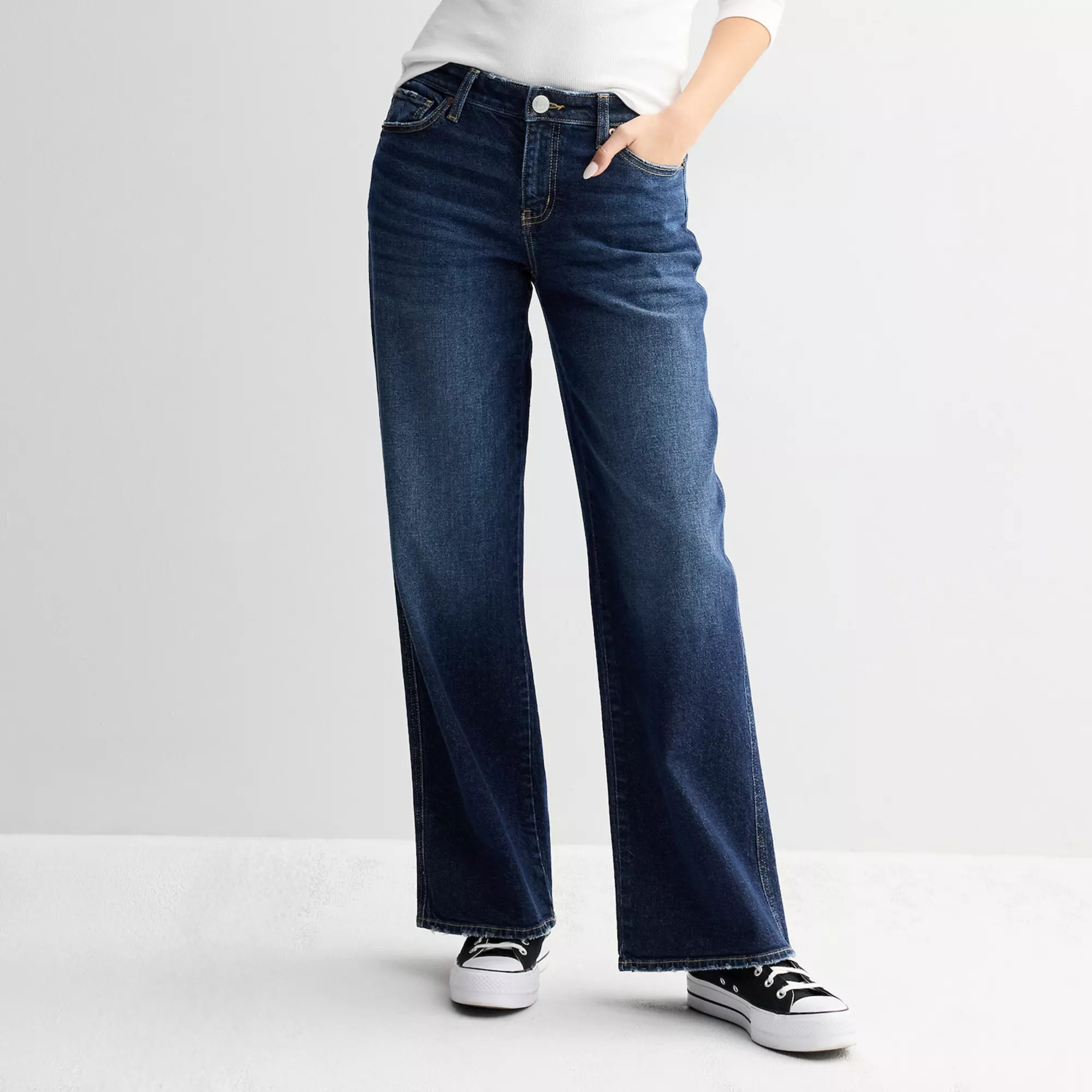Juniors' SO® Low Rise Baggy Jeans | Kohl's
