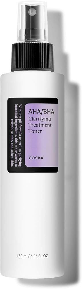 COSRX AHA/BHA Treatment Toner 5.07 fl.oz/ 150ml, Facial Exfoliating Spray for Whiteheads, Pores, ... | Amazon (US)