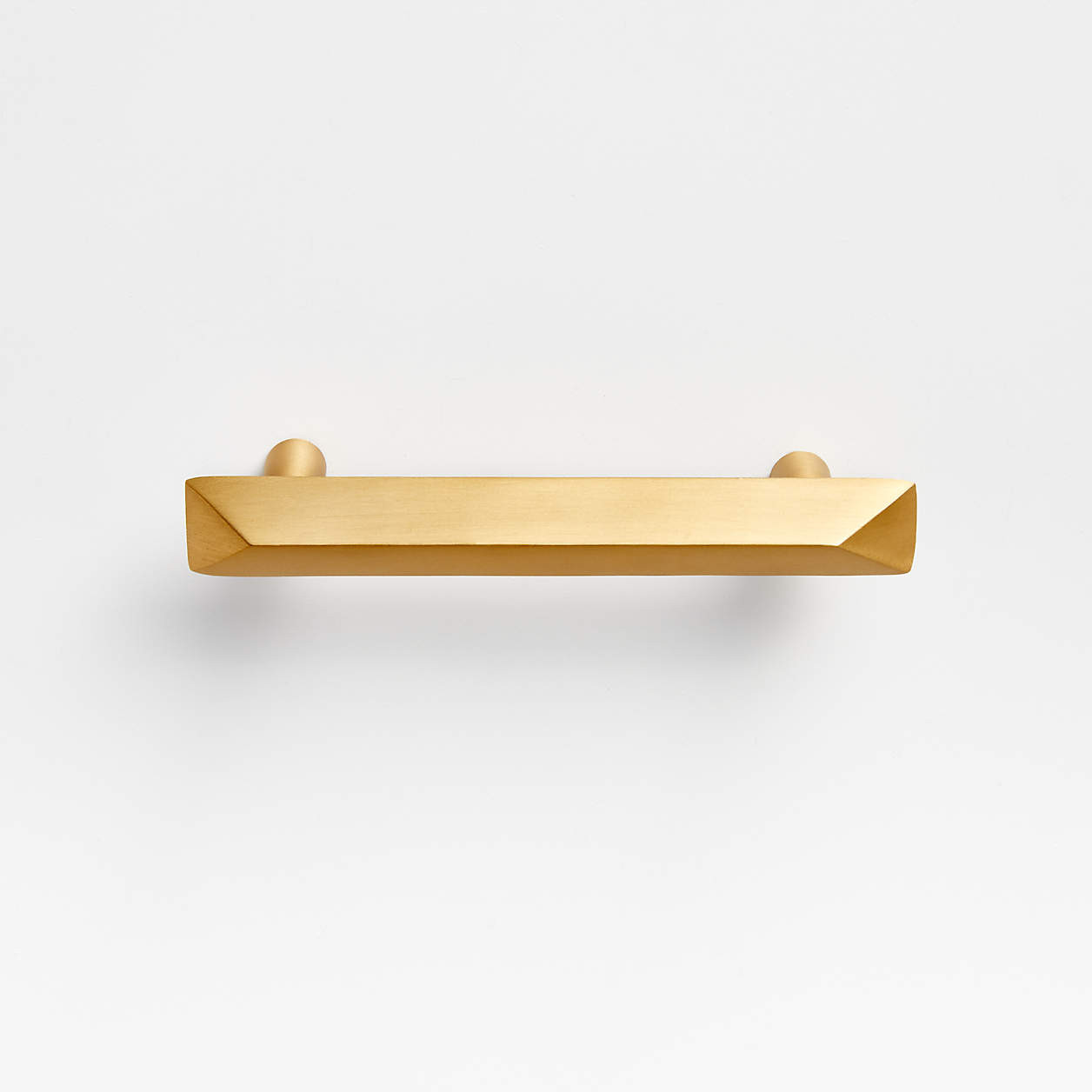 Triangle 3" Brass Bar Pull + Reviews | Crate & Barrel | Crate & Barrel