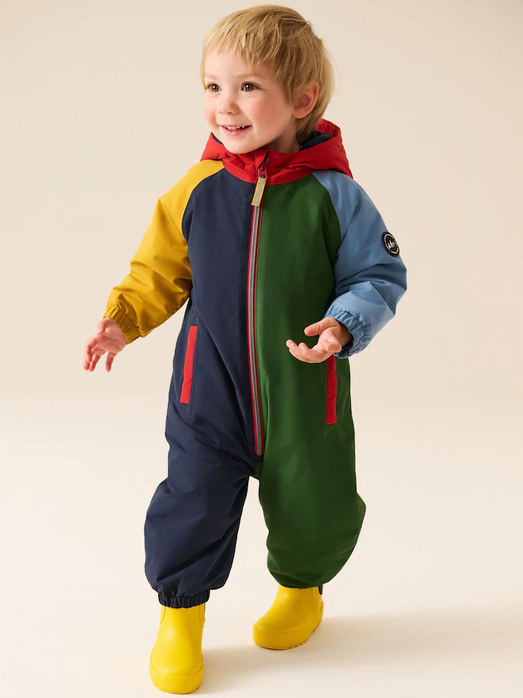 Colour Block Wadded Waterproof Puddlesuit (3mths-7yrs) | Next US