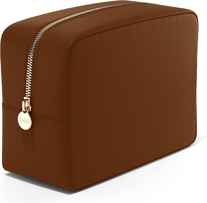 Embla Cosmetic Bag - Makeup Bag Travel Pouch, Toiletry Bags Cute Makeup Organizer, Nylon Zipper P... | Amazon (US)