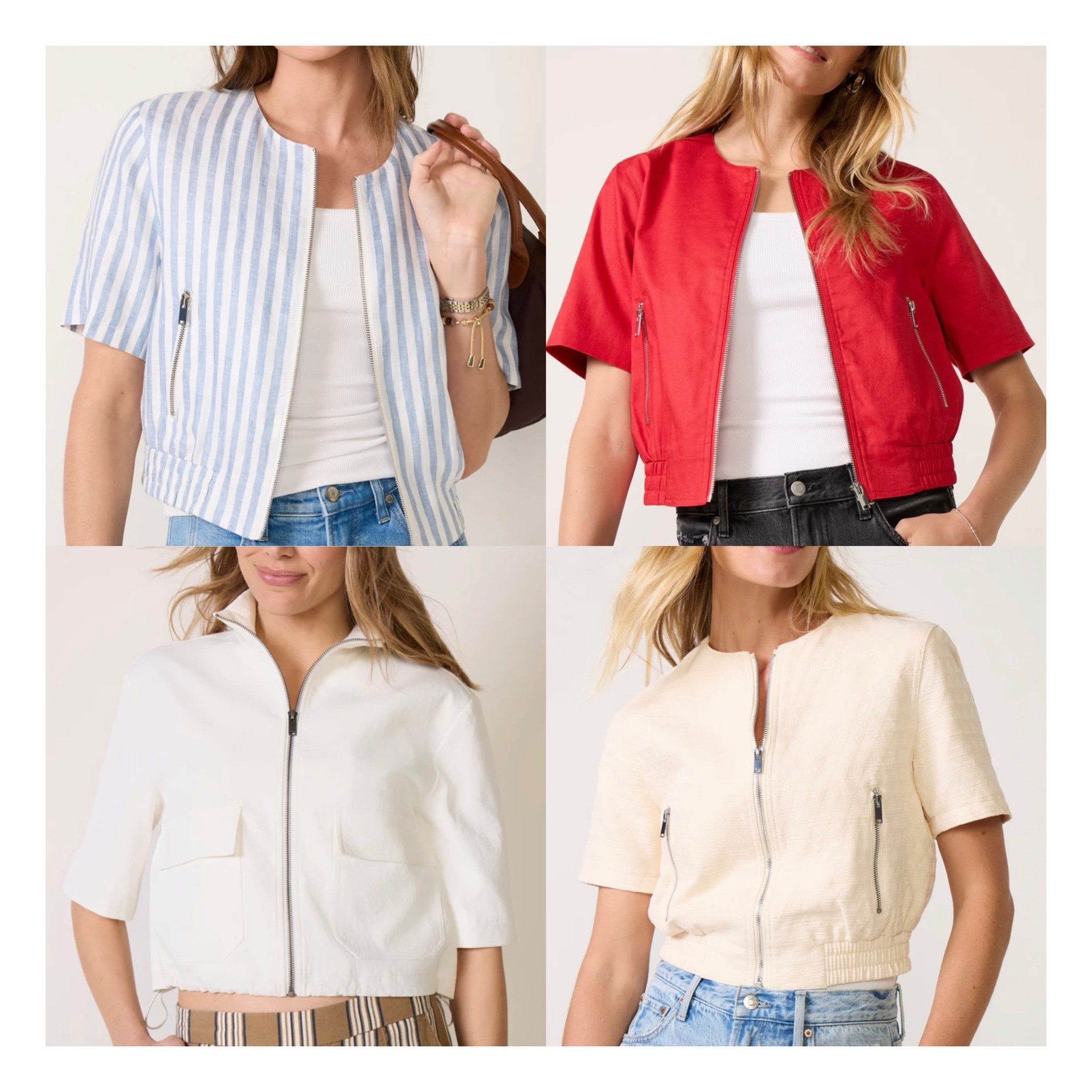 Found some chic short sleeve bombers that are perfect for layering!

#LTKOver40 #LTKSeasonal