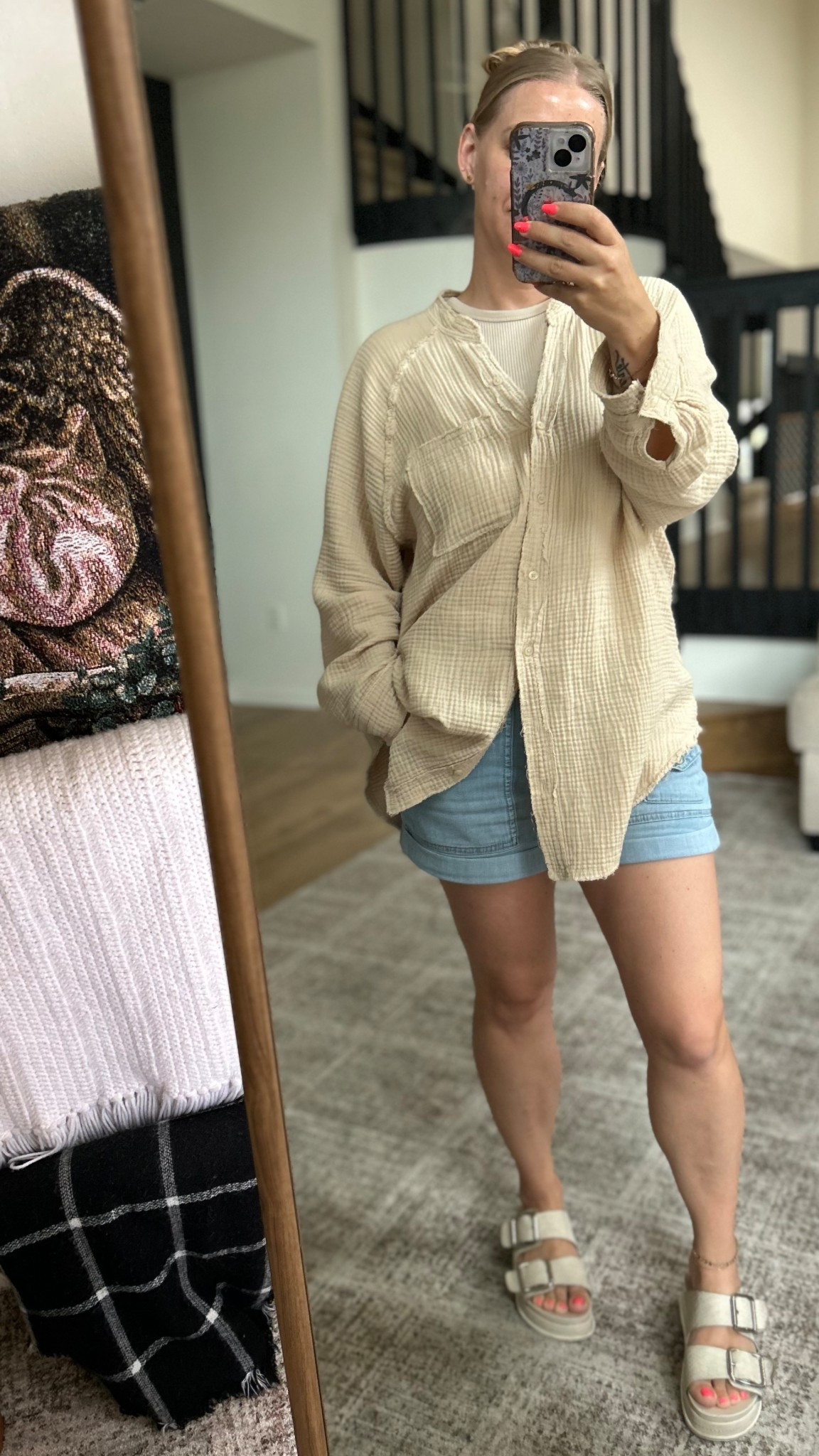 It’s raining and I’m going for comfort…and apparently falling back into my beige era with this outfit. Linking similar styles  

#AmericanEagle #AmazonFinds #AmazonStyle #Aerie 

#LTKOver40 #LTKShoeCrush #LTKFindsUnder50