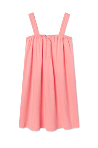 Pima Maternity Sophia Nightgown in Coral | Lake Pajamas