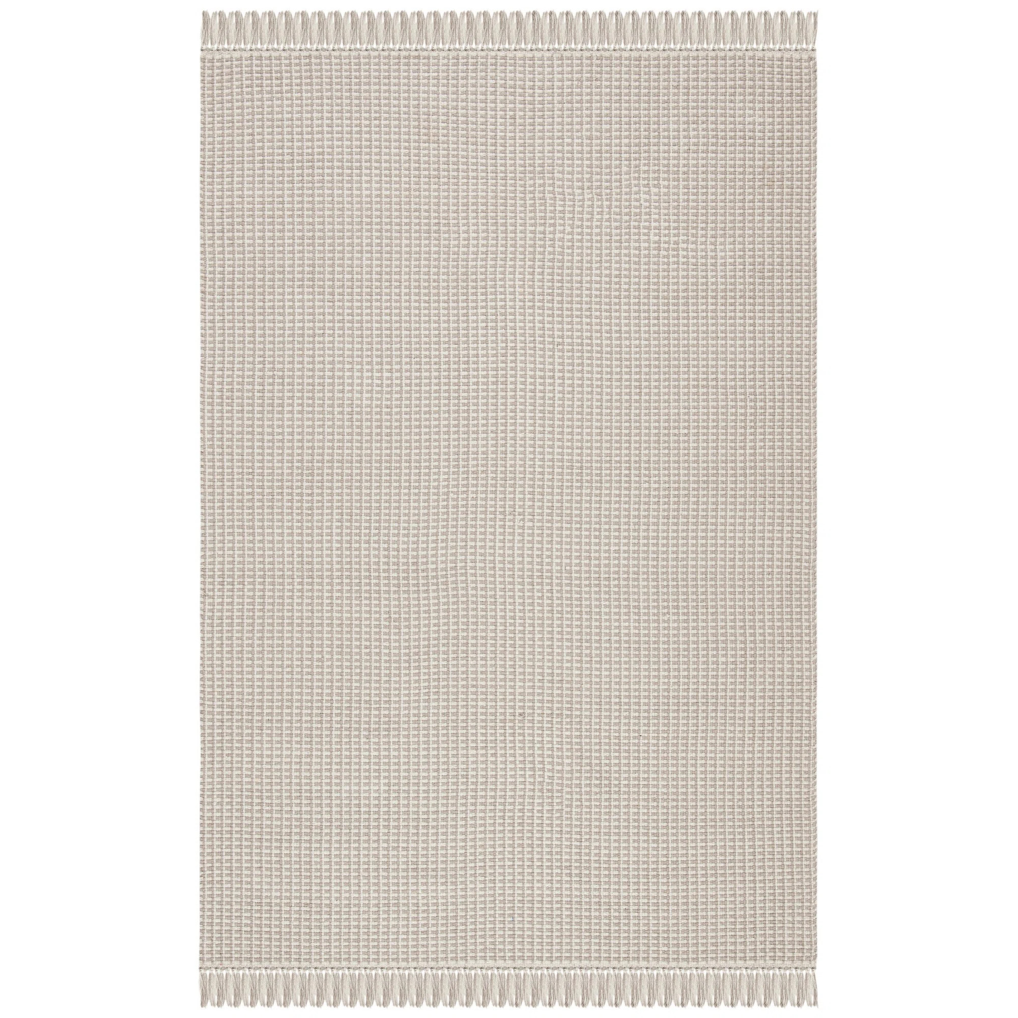 Bester Handmade Flatweave Cotton Ivory/Gray Rug | Wayfair North America
