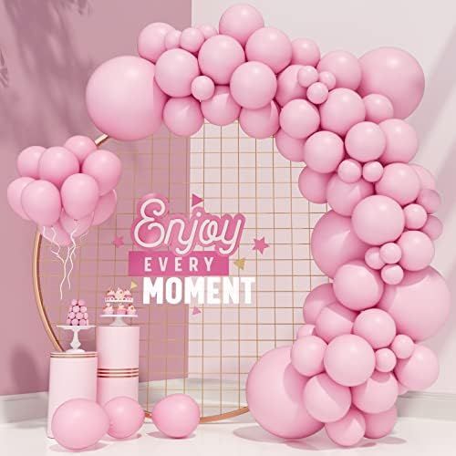 Pastel Pink Balloons 85pcs Different Sizes Light Pink Balloon Garland Arch Kit 5/10/12/18 Inch Pa... | Amazon (CA)