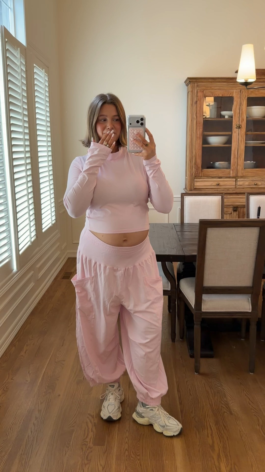 Size large in this free people movement set! I feel like the pants run really loose and big so don’t size up unless you need the extra room in the chest for the top like I do!! Soo soft and lightweight perfect for pregnancy or spring/summer/travel! 



#LTKmomlife #LTKBump