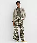 Pull On Wide Leg Pants in Floral | LOFT