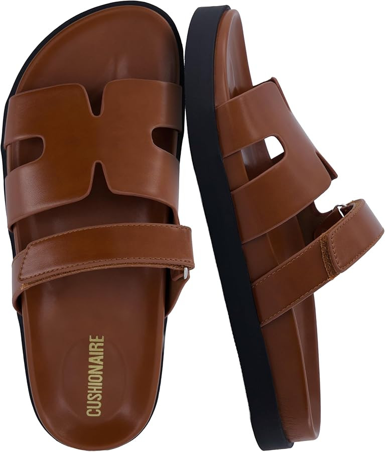 CUSHIONAIRE Estate Womens Sandals with Cut-Out Band & Adjustable Strap with Memory Foam, Summer S... | Amazon (US)