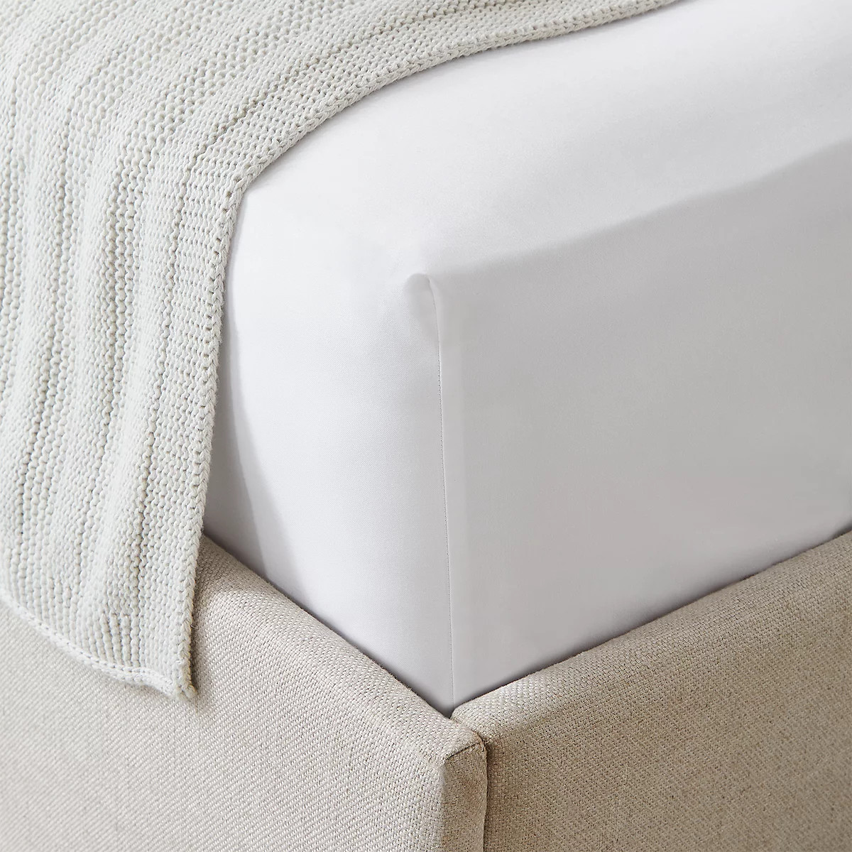 300 Thread Count Egyptian Cotton Fitted Sheet | The White Company UK & ROW
