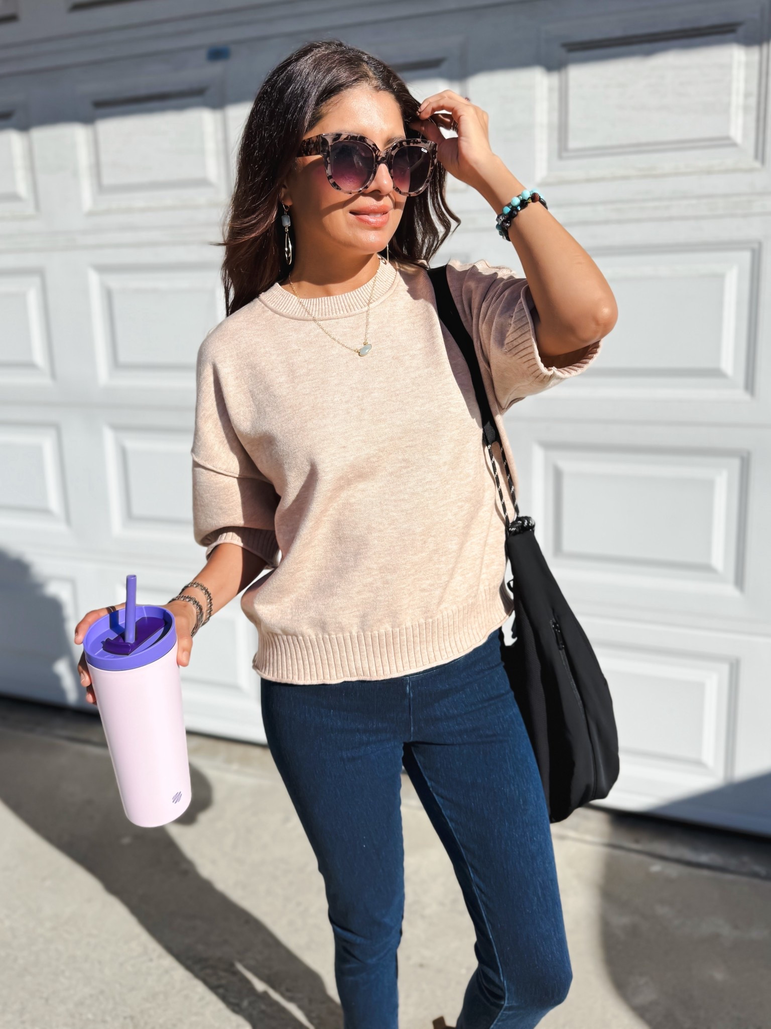 Obsessed with this short sleeve cropped sweater 🤍 The quality is amazing and the fit is so flattering! I’m wearing size Small (S) and it pairs perfectly with any bottom – jeans, skirts, trousers, or shorts. An easy everyday staple to dress up or down ✨

short sleeve sweater, cropped sweater, women’s cropped top, knit sweater, neutral outfit, everyday outfit, casual chic, capsule wardrobe, spring fashion, summer layering top, fall transition outfit, soft knit, basic top, outfit essentials, size small style, high quality basics, mom outfit, trendy tops, minimal style

#LTKOver40 #LTKmomlife #LTKootd