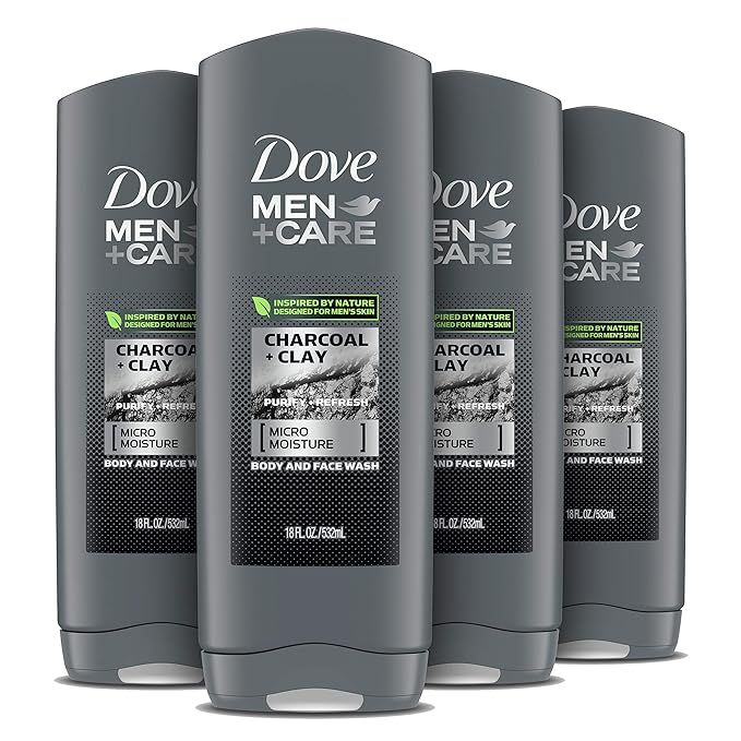 Dove Men+Care Elements Body Wash For Men's Skin Care Charcoal + Clay Effectively Washes Away Bact... | Amazon (US)