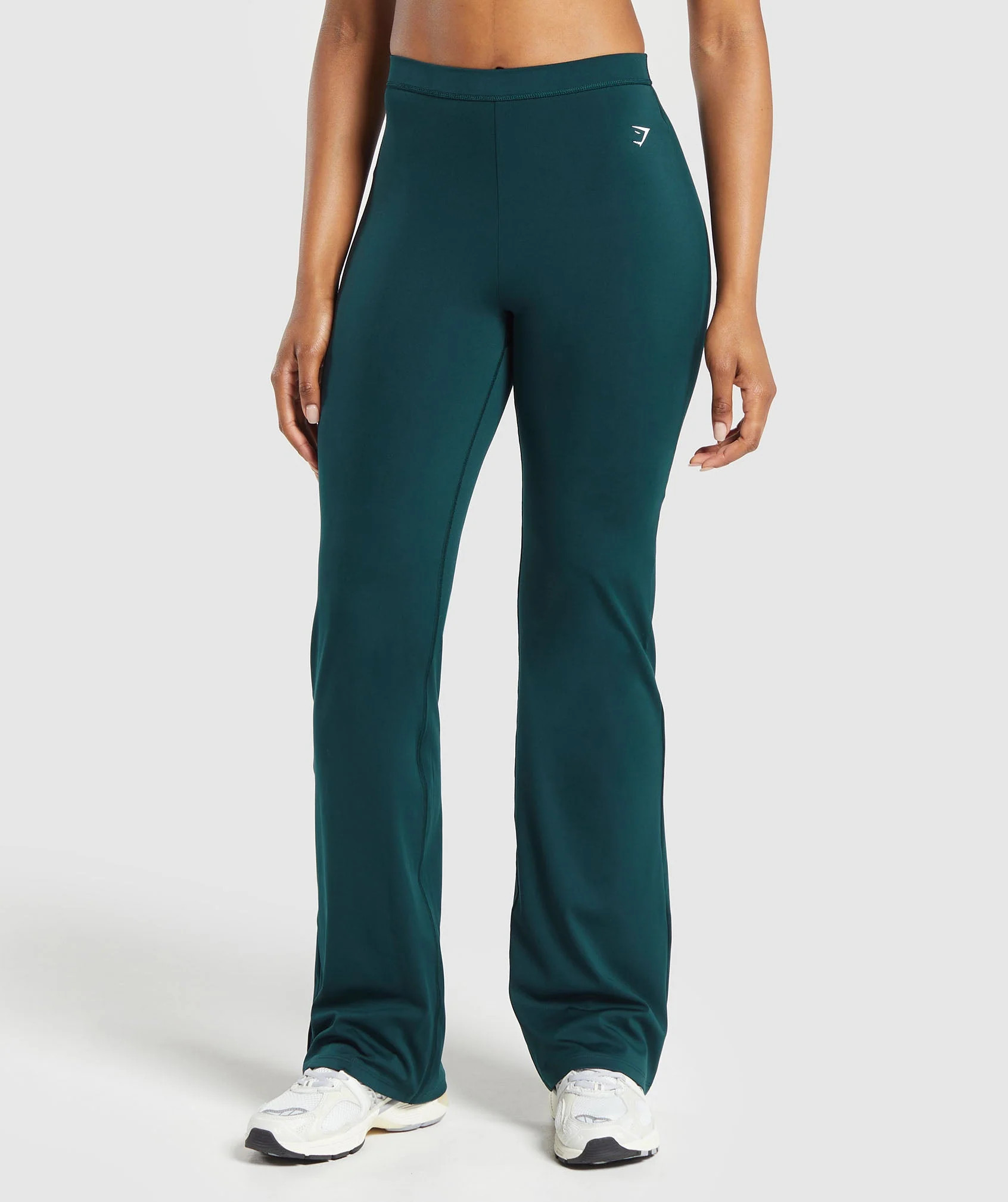 Gymshark Everyday Regular Flared Leggings - Strong Teal | Gymshark US