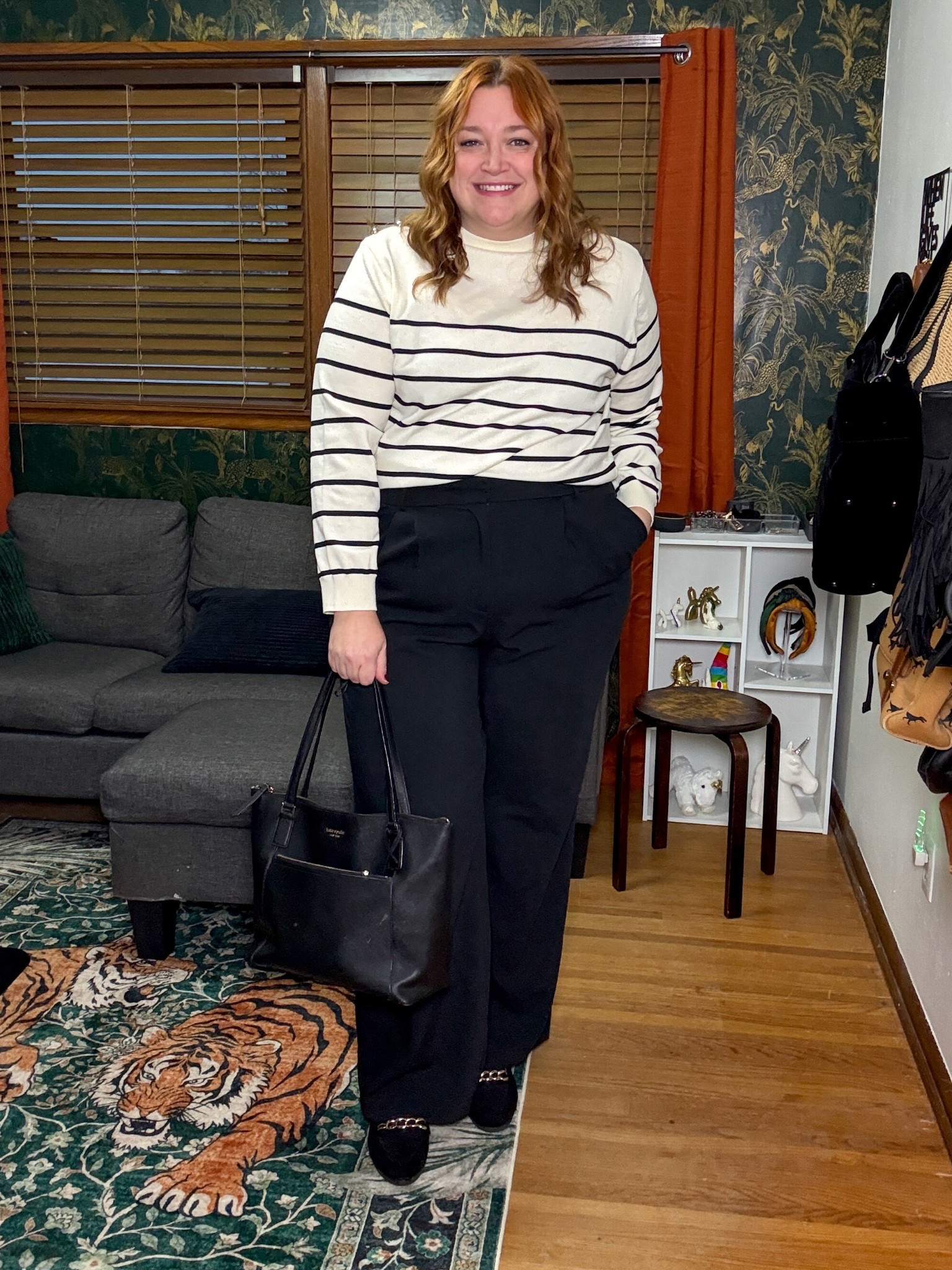 Midsize or plus size work outfit 
Wearing Size 35L pants
3x sweater

 Code USWStarajanestyle679 to save at SHEIN

#LTKMidsize #LTKPlusSize #LTKWorkwear