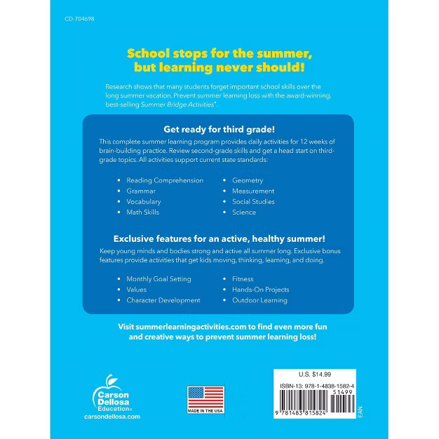 Summer Bridge Activities Grades 2–3 - by CARSON-DELLOSA PUBLISHING LLC (Paperback) | Target