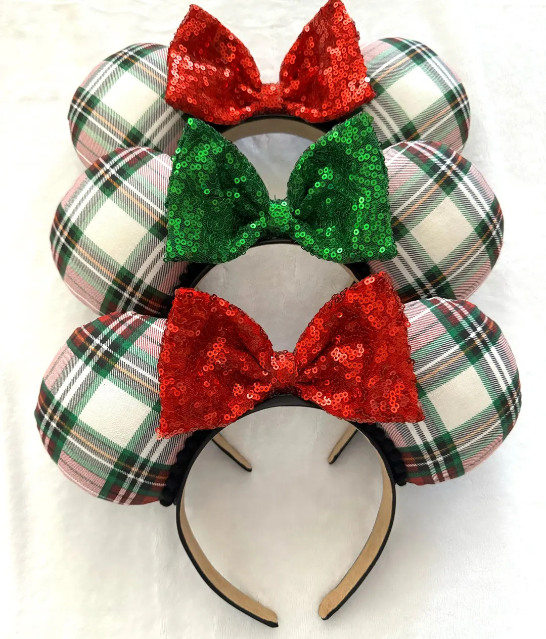 Christmas Plaid Ears - Etsy | Etsy (US)
