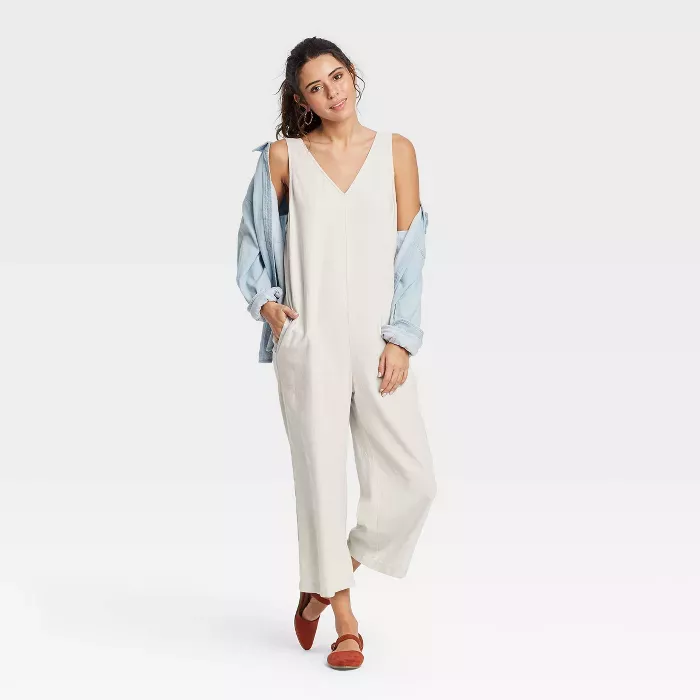 Universal Thread + Sleeveless Cropped Jumpsuit