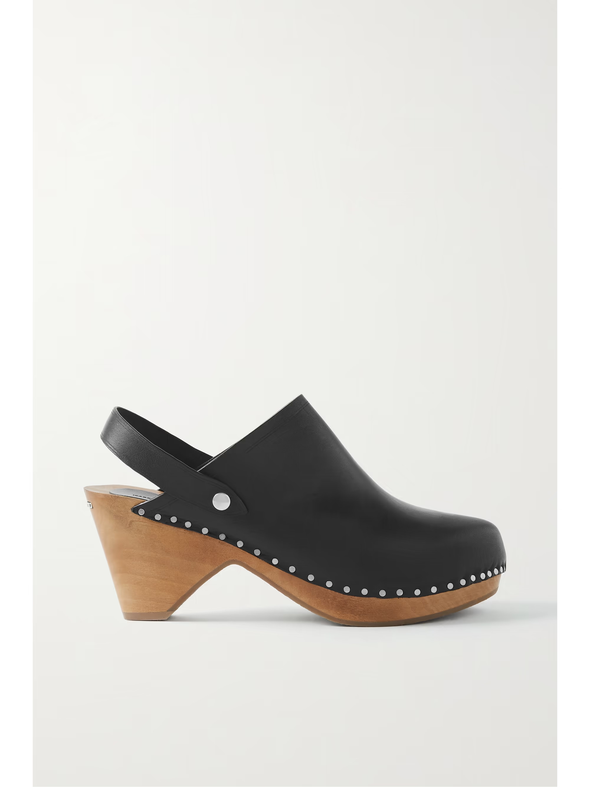Black Taiya studded leather clogs | ISABEL MARANT | NET-A-PORTER | NET-A-PORTER (US)