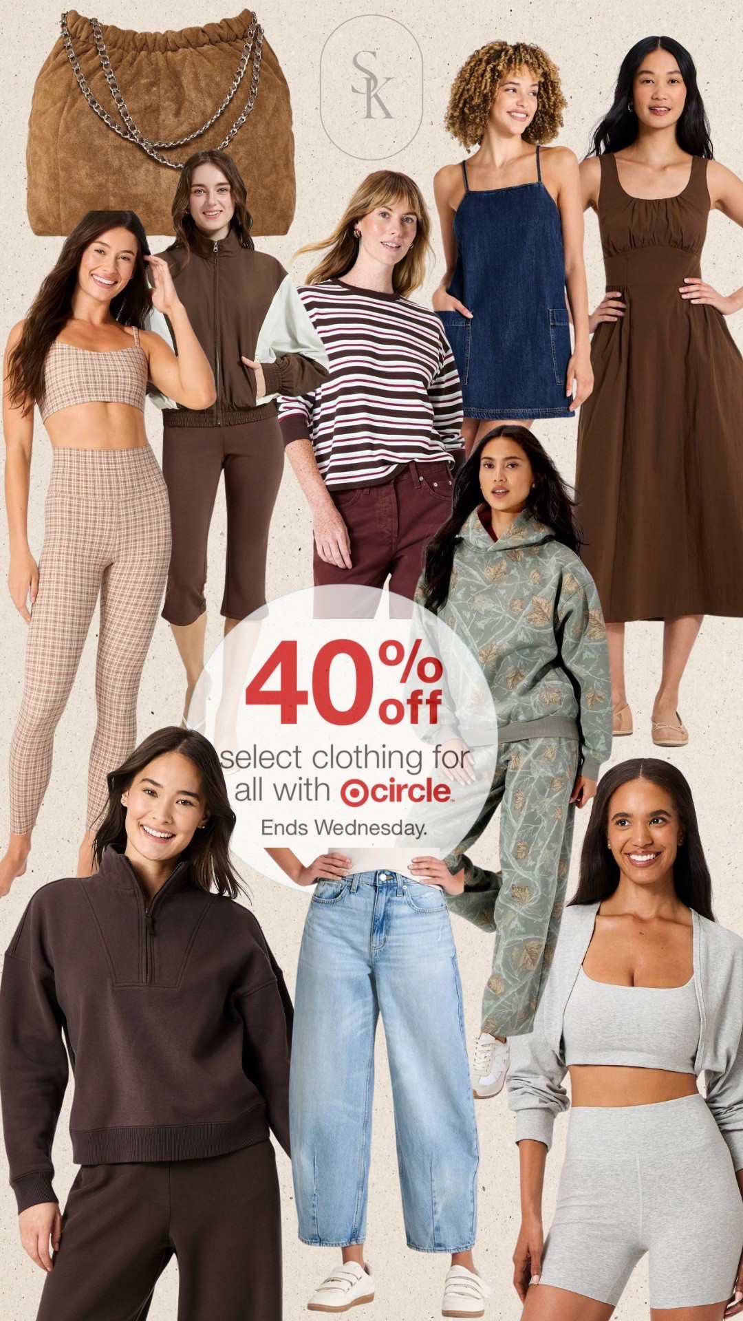 Target circle deal 40% off of clothing! Shop my cart here!