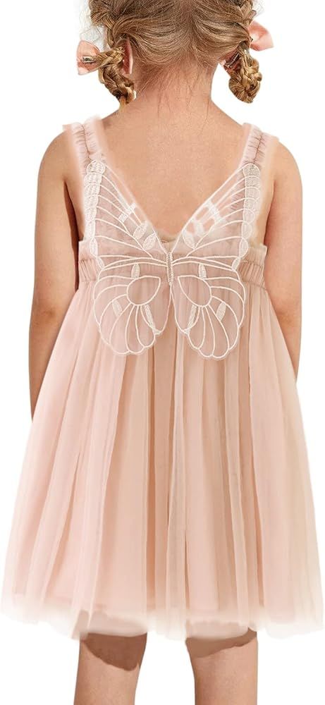 Amazon.com: Baby Girls Layered Butterfly Tulle Tutu Dresses Toddler Cotton Tutu Sleeveless Prince... | Amazon (US)