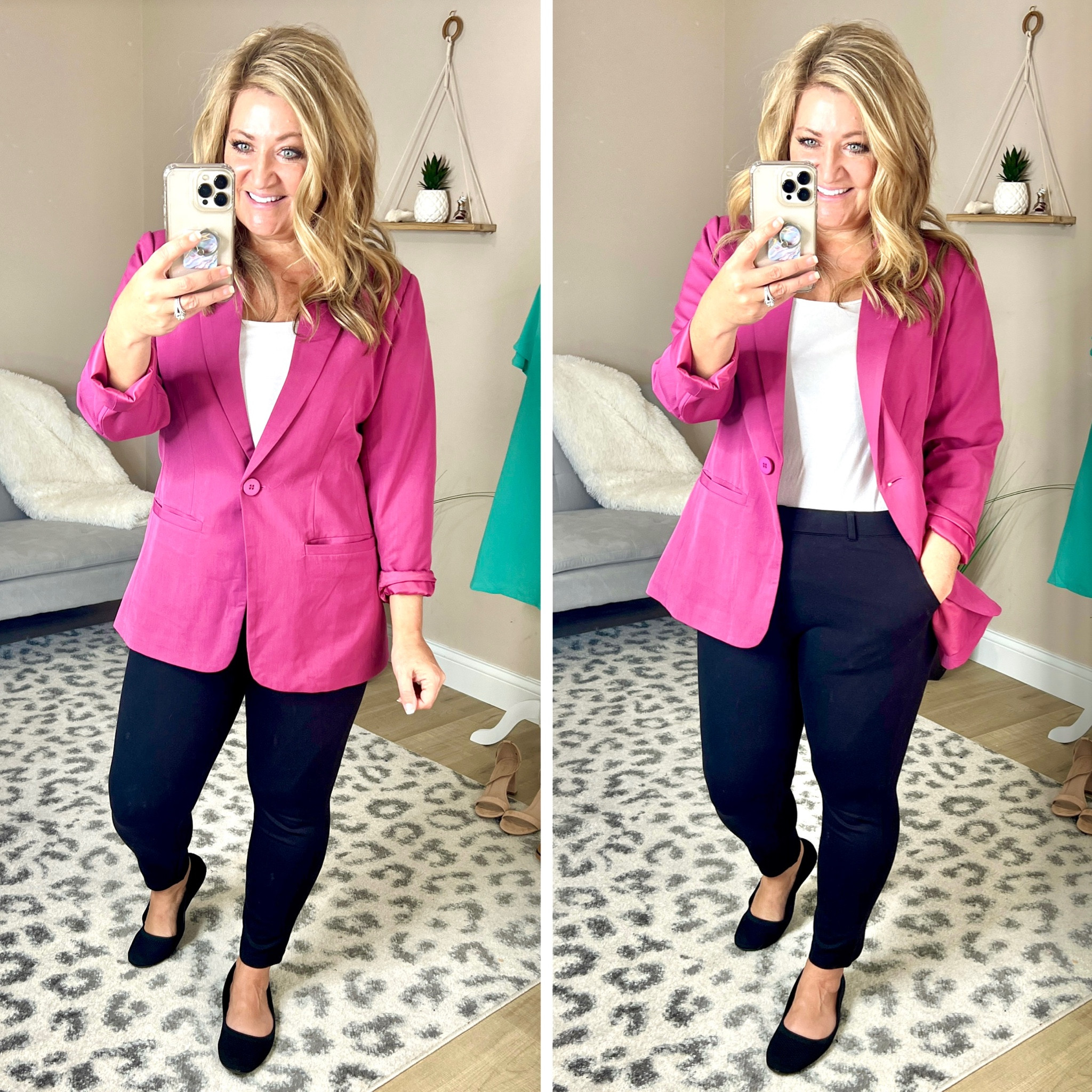 Work wear outfit inspiration. High quality blazer, TTS but size up if you need extra room in the bust. Body suit is so comfortable and roomy. Amazing dress pants with so much stretch and fit like yoga pants! TTS Curvy girl approved. 

#LTKsalealert #LTKcurves #LTKstyletip