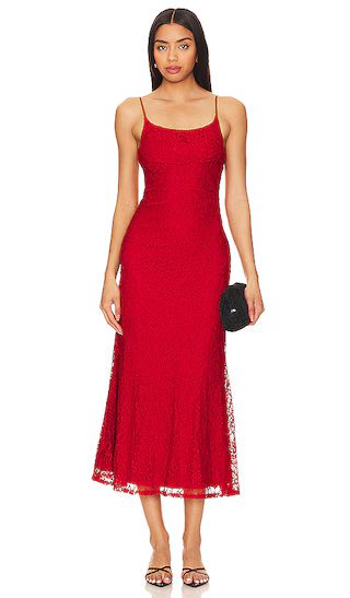 Ruby Midi Dress in Red | Revolve Clothing (Global)