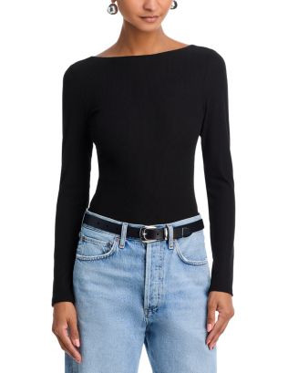 Rib Scoop Back Tee - Exclusive | Bloomingdale's (US)