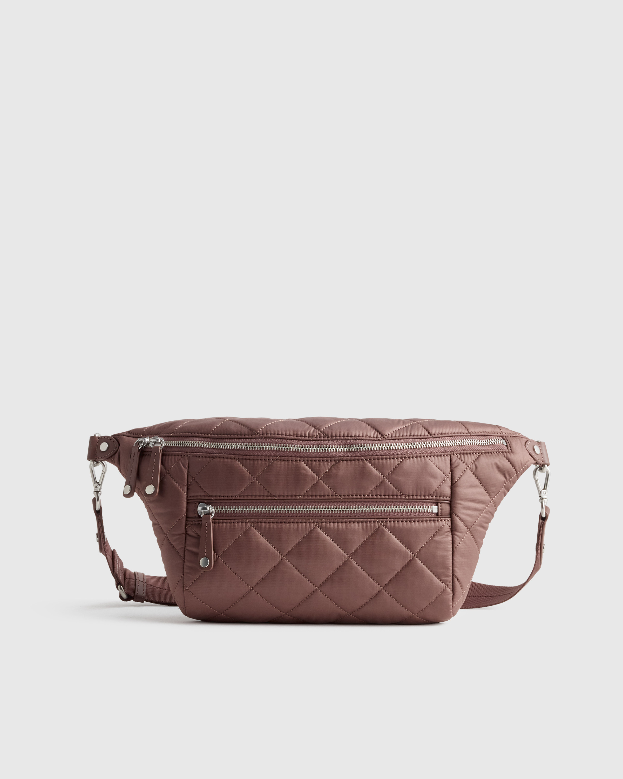 Quince | Women's Transit Quilted Sling Bag in Navy, Nylon | Quince