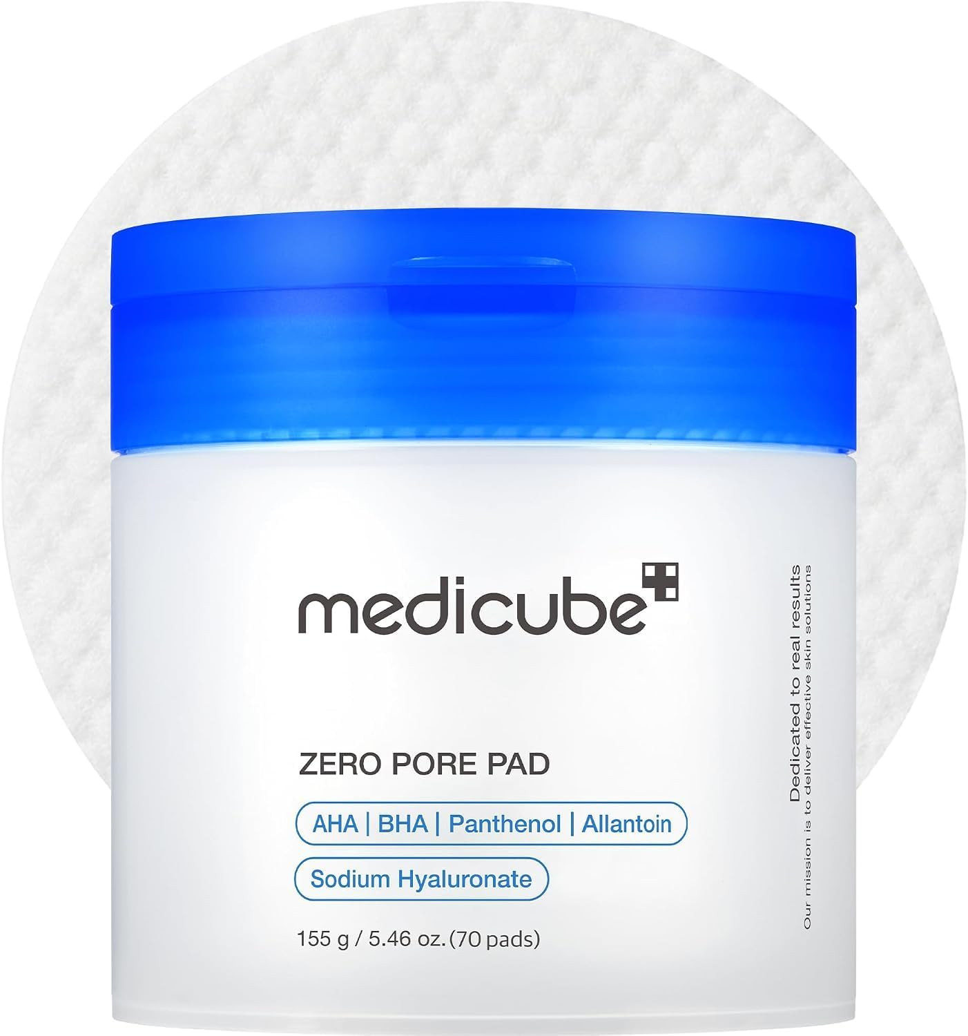 Medicube Zero Pore Pads 2.0 - Dual-Textured Facial Toner Pads for Exfoliation and Minimizing Pores with 4.5% AHA Lactic Acid & 0.45% BHA Salicylic Acid - Ideal for All Skin Types - Korean Skin Care | Amazon (UK)