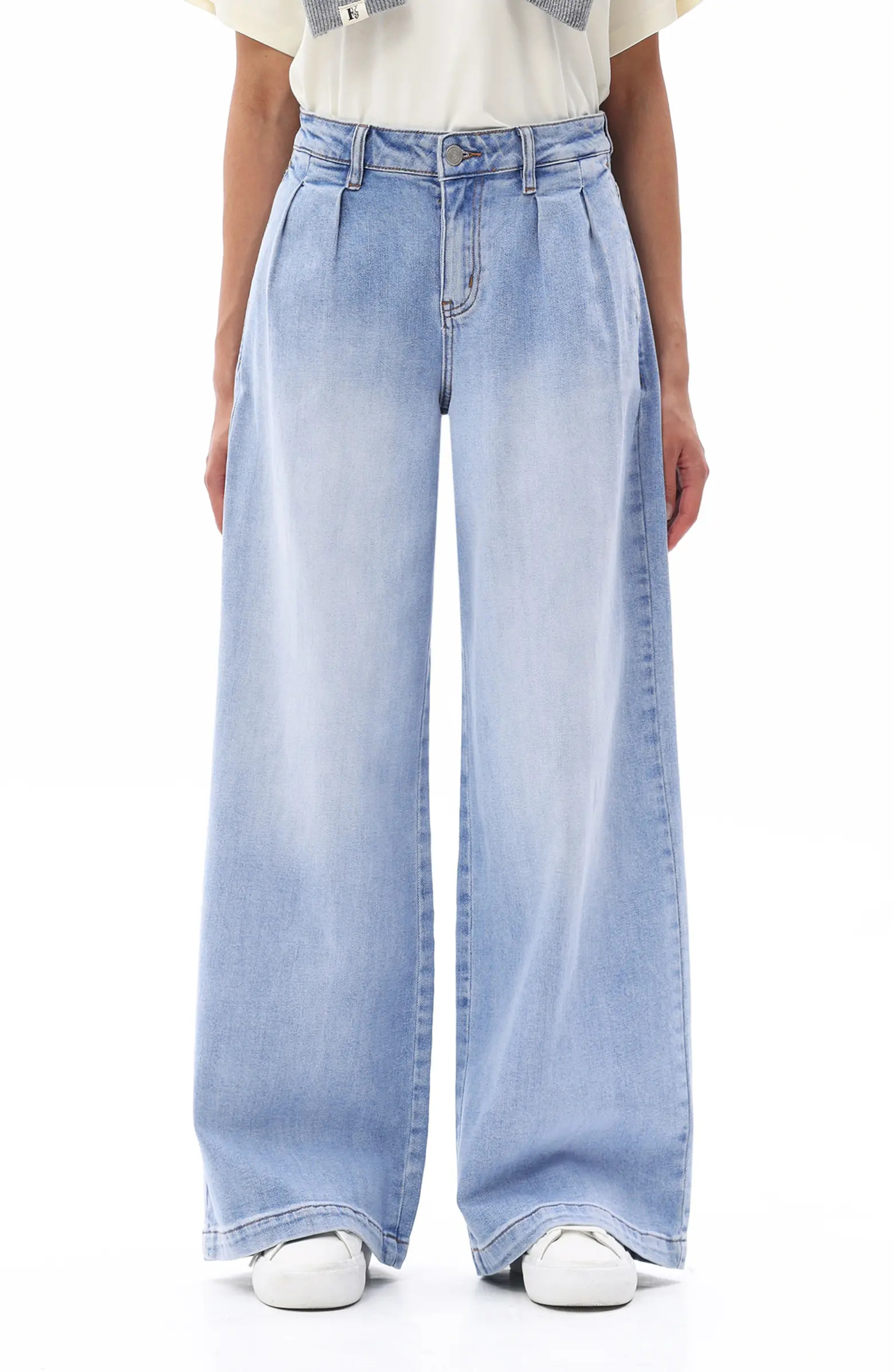 Jermey Pleated Baggy Wide Leg Jeans | Nordstrom