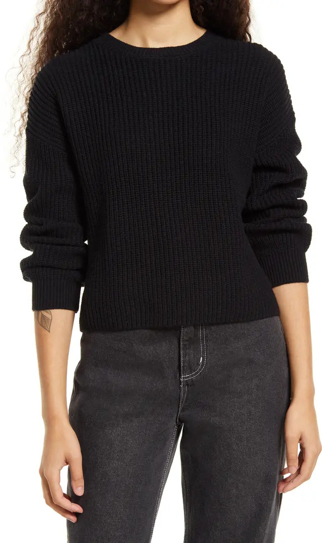 Cleo Crop Crewneck Sweater | Nordstrom