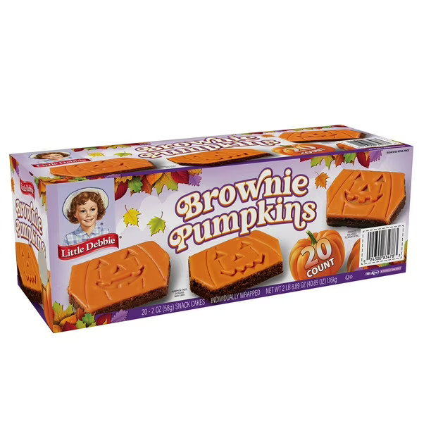 Little Debbie Fall Brownie Pumpkins, 2 oz., 20 ct. | Sam's Club