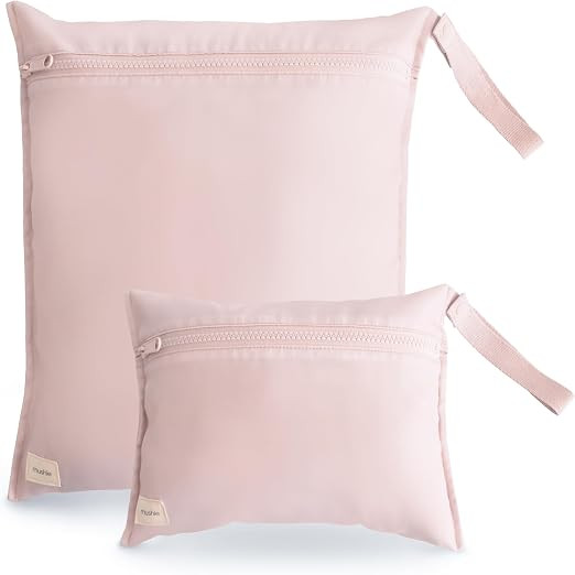 mushie Water Resistant Wet Bags | Large & Small Reusable Storage Bag for Baby Items and Travel | ... | Amazon (US)