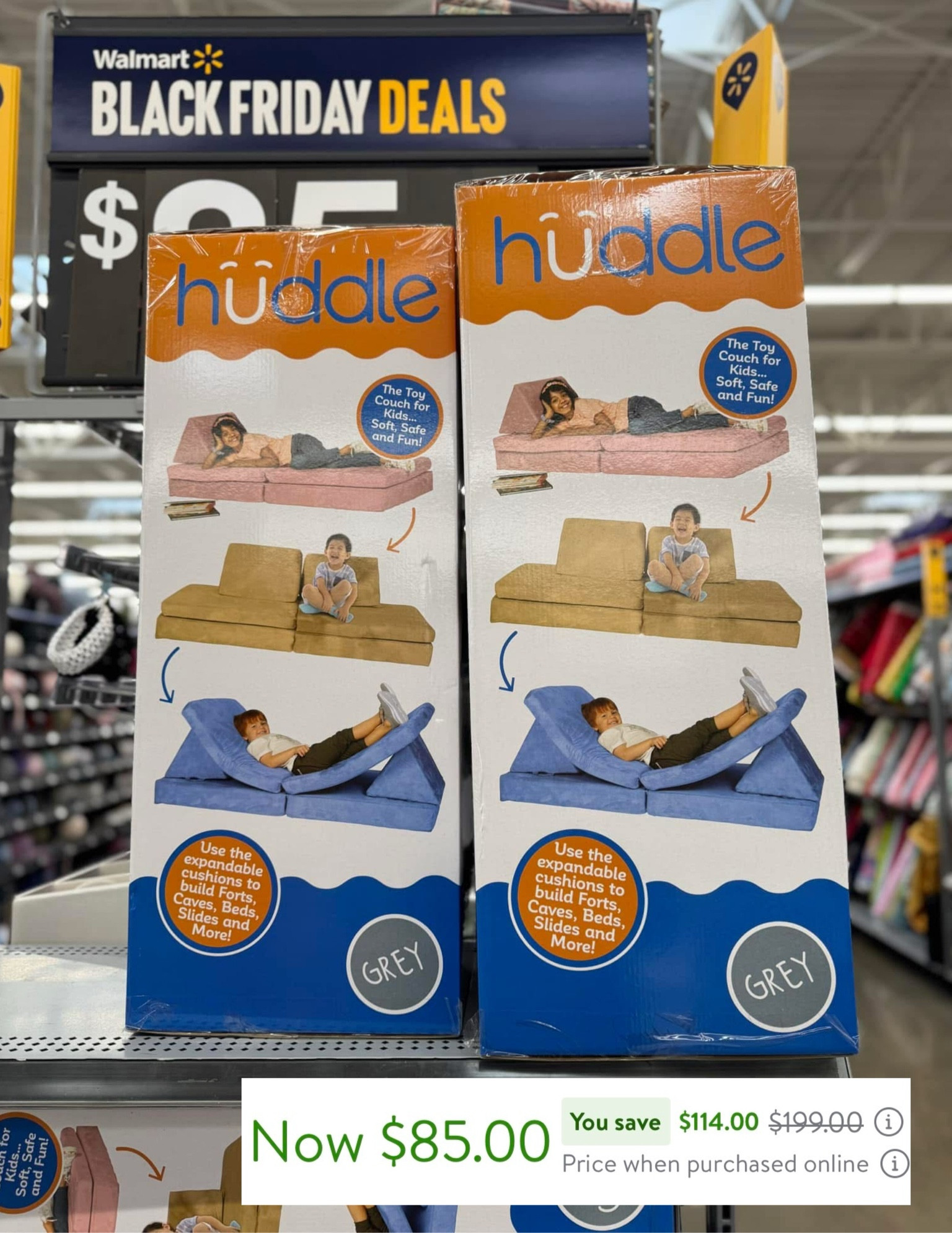 Huddle Customizable Kids Play Foam Couch, Grey, 4 Pieces Christmas gift guide |
Idea for Toddlers | kids. Walmart Cyber Monday Deals. 

#LTKGiftGuide #LTKHoliday #LTKKids