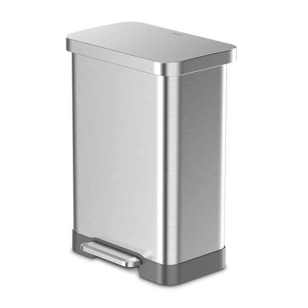 Qualiazero 20 gal Stainless Steel Step On Kitchen Trash Can | Walmart (US)