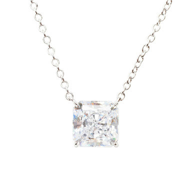 Princess Cut Pendant (5 TCW) | Fantasia by DeSerio