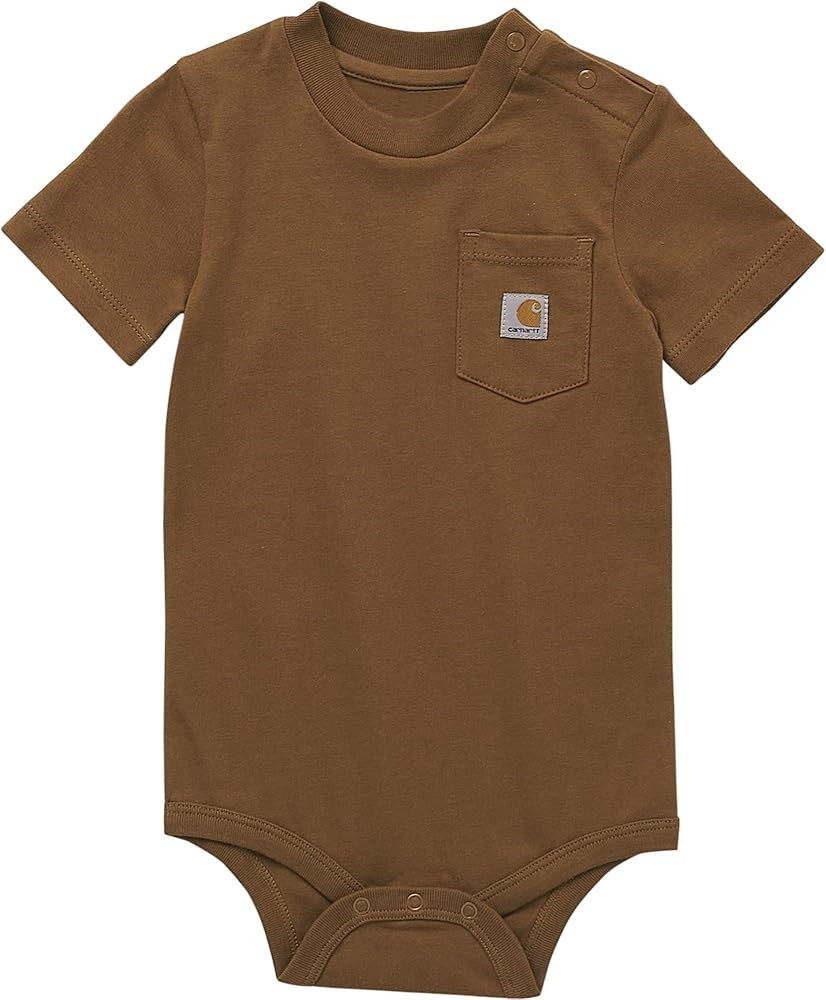 Carhartt Unisex Baby, Short-sleeve Bodysuit Pocket T-shirt | Amazon (US)