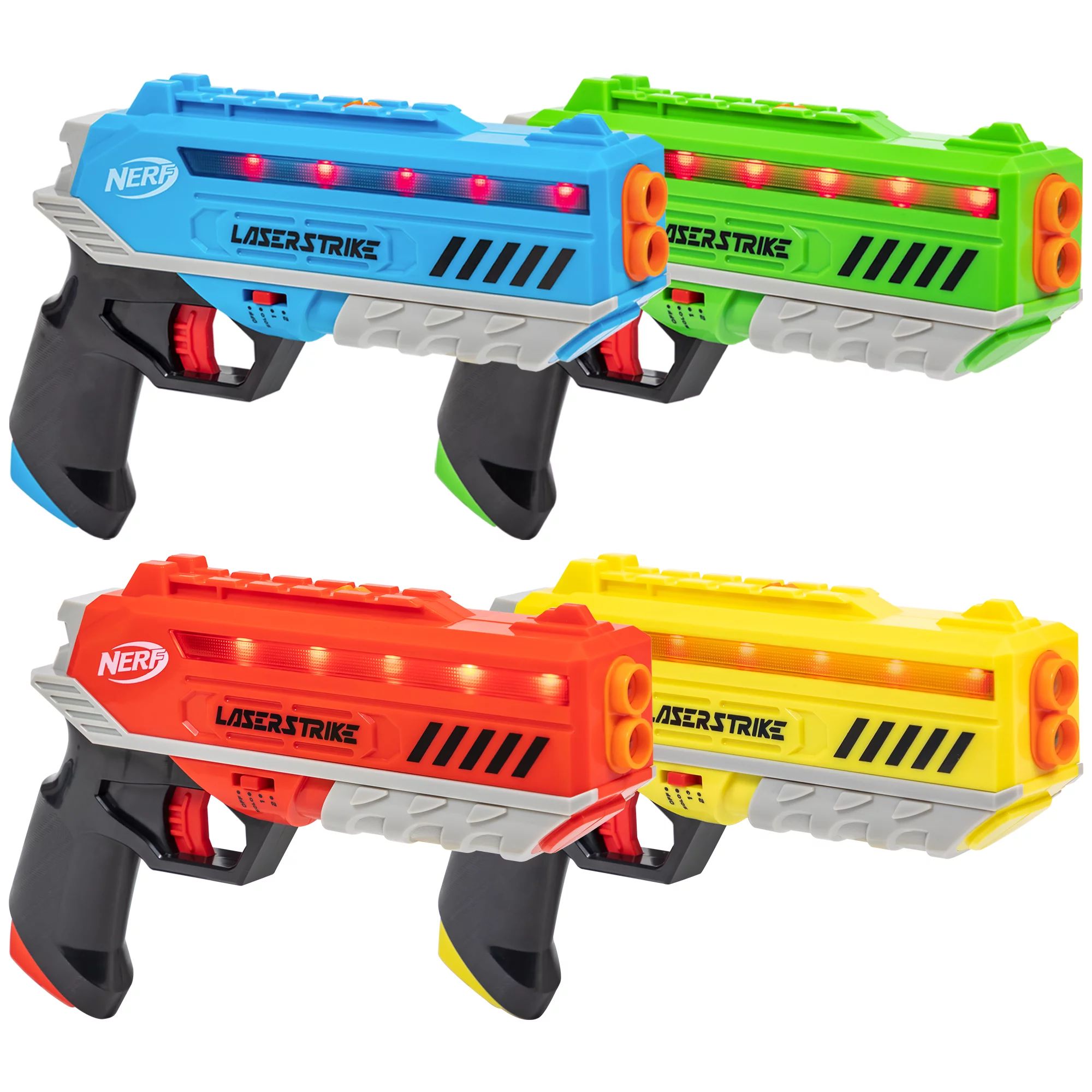 Nerf Laser Strike 4-Player Laser Tag Blaster Set, Indoor or Outdoor Game for Kids 8 years and up,... | Walmart (US)