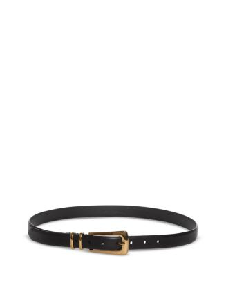 Women's Elongated Buckle Leather Belt | Bloomingdale's (US)