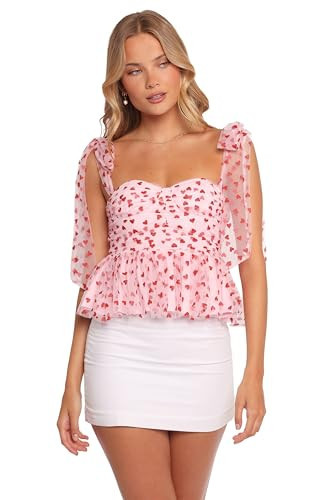 Petal & Pup Women's Top, Red Hearts | Amazon (US)