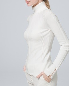 Modern Ribbed Turtleneck Sweater | White House Black Market