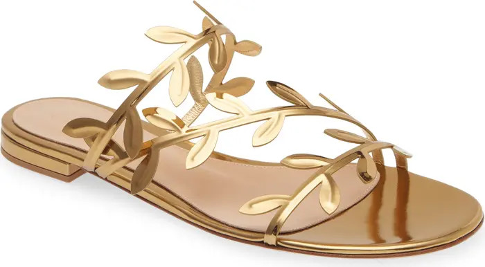 Gianvito Rossi Leaf Slide Sandal (Women) | Nordstrom | Nordstrom