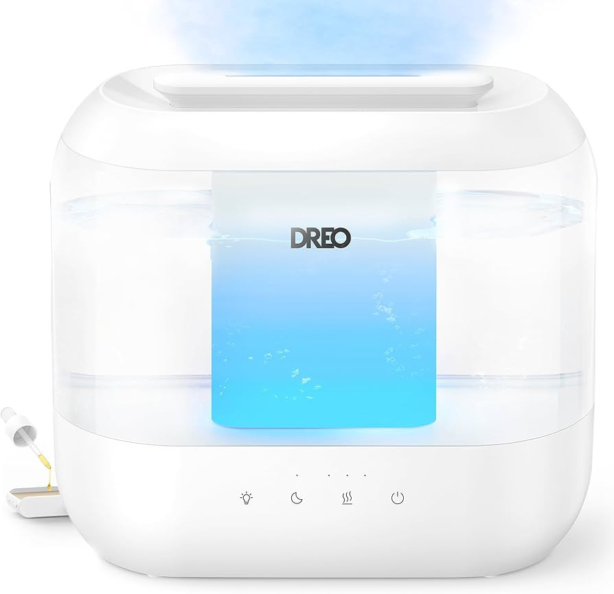 Dreo Humidifiers for Bedroom, Top Fill 4L Supersized Cool Mist Humidifier, 36H Runtime, 28 dB Qui... | Amazon (CA)