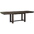 Signature Design by Ashley Dellbeck Casual Rectangular Dining Extension Table, Seats up to 8, Dar... | Amazon (US)